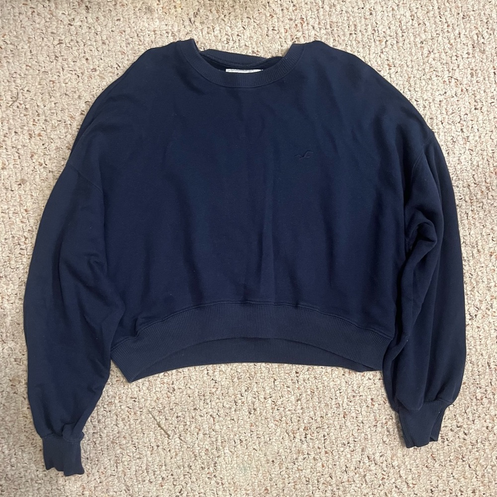 Hollister Navy Crewneck Sweatshirt